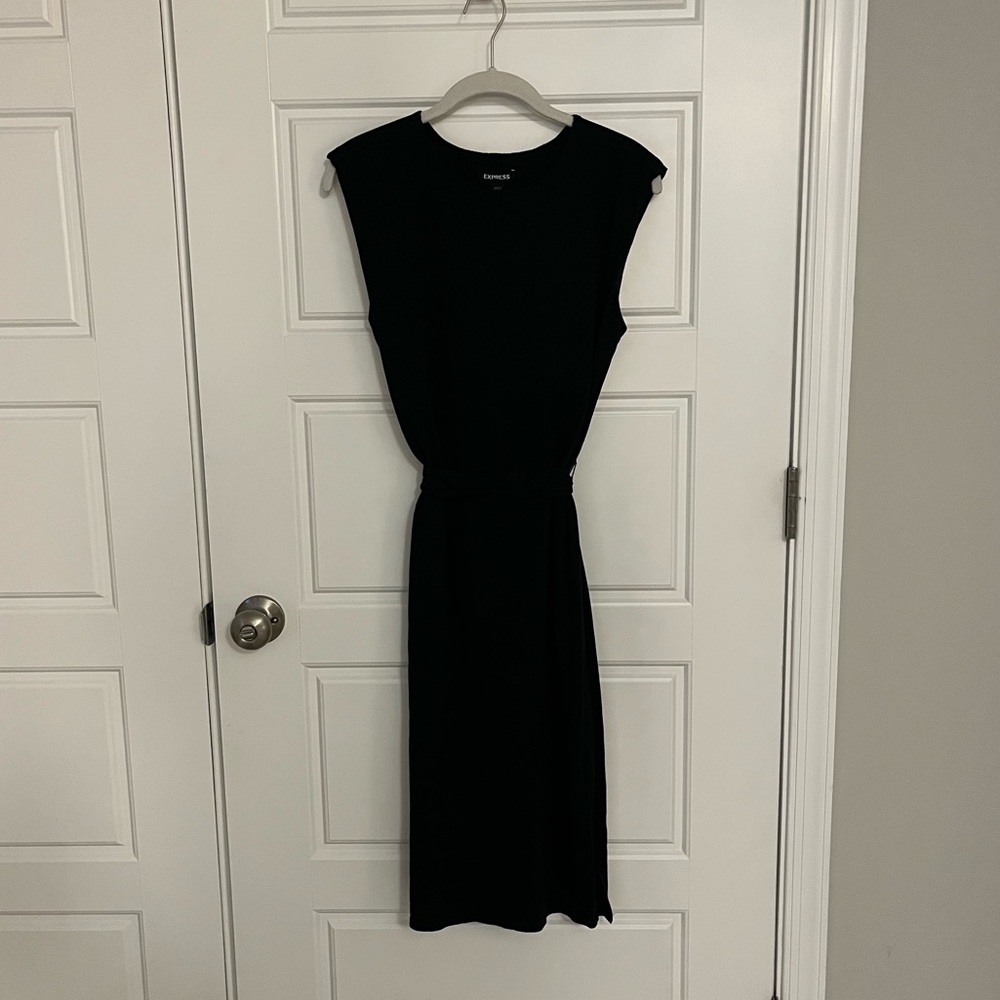 SALE Express Black Midi Dress | XS